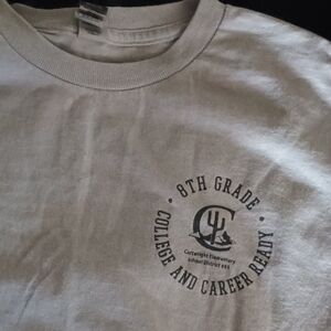 Gray 8th Grade College and Career Ready T-Shirt